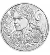10 euró Nőábrázolás virággal   Ag 925 1555 g Ausztria 2024