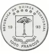 EGUI/ 1000 frank Stegosaurus1993 Egyenlítői Guinea