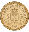 5 gulden, Beatrix és Vilmos Sándor, steel, 14 g, Holland Antillák, 2013