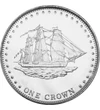 1 korona, Hajóábrázolás, , CuNi, 25 g, Stoltenhoff-sziget, 2008