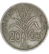 20 centime Rizs  CuNi 6 g Francia Indokína 1941