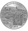  20 euró, Kassa, Ag, proof, 2013, Szlovákia