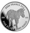 CHAD/ 5000 frank, Zebra, Ag,2022, Csád Köztársaság