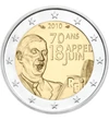  2 euró, De Gaulle beszéde, 2010, Franciaország