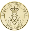 20 korona Koronás monogram   Al-Bronz 93 g Dánia 2017