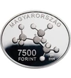 7500 forint Kémiai modell   Ag 925 125 g Magyarország 2024