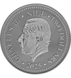 2 dollár III. Károly   Ag 999 311 g Niue 2025