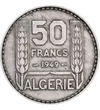 50 frank Kalász   CuNi 9 g Algéria 1949