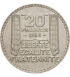  20 frank Marianne Ag 1929-1939 Franciaország