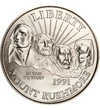 1/2 dollár, Rushmore hegy, , CuNi, 11,34 g, USA, 1991