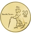 20 korona, Henrik Ibsen, , Brass, 9,9 g, Norvégia, 2006