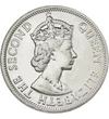 50 cent II. Erzsébet CuNi 13 g Brit-karibi Terület 1955-1965