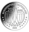 20 euró Címersas   Ag 925 18 g Németország 2025