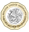 20 peso Címer CuNi 1267 g Mexikó 2019