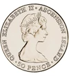 50 penny II. Erzsébet  CuNi 2830 g Ascension 1984