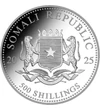 500 shilling Címer   Ag 9999 1555 g Szomália 2025