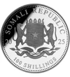 100 shilling Címer   Ag 9999 311 g Szomália 2025