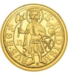 aranyforint utánveret, Szent László álló alkja, V. László körirat, Ag 333, 5,5 g, Magyar Királyság, 1446-1447
