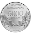  5000 Ft Budapest ezüst vf 2009 Magyar Köztársaság