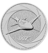 2 font, Microjet repülő, 007 logó, , Ag 9999, 31,1 g, Nagy-Britannia, 2025