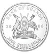 2000 shilling Címer   Ag 350 27 g Uganda 2006