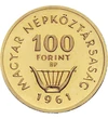  100 Ft Liszt Ferenc arany Magyar Népköztársaság