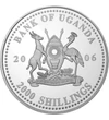2000 shilling Címer   Ag 350 27 g Uganda 2006