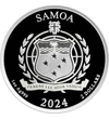 SAMOA/ 2 dollár SasAg2024 Szamoa
