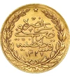  100 piaszter, V. Muhammad, arany, Oszmán Birodalom