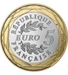 5 euró Babér-tölgy koszorú   CuNi 117 g Franciaország 2026