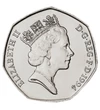 50 penny II. Erzsébet  CuNi 135 g Nagy-Britannia 1994