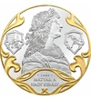 Hunyadi Mátyás koronázása 1464-ben, ezüstözött emlékérem
