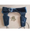 Cowboy fegyvertartó öv, fekete