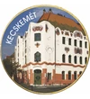 // 1 euró, Kecskemét - a „hírős város”, egyedi színes érme, CuNi, Európai Unió, 2002-2023 // A színes érmén a Cifrapalota épülete látható!