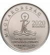 50 forint, Ferenc pápa Budapesten, verdefényes, Magyarország, 2021