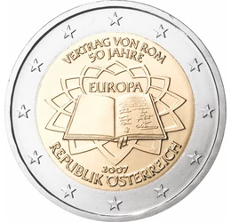 Római Szerződés, 2 euró emlékérme, Ausztria, 2007