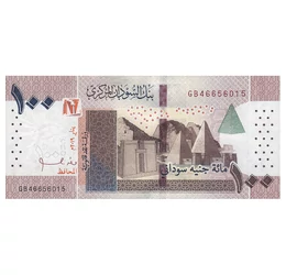 100 font, bankjegy, 2019 Szudán