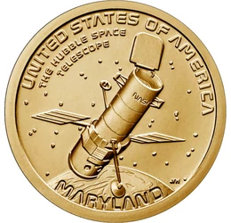 1 dollár,Amerik.új.-Hubble űrtávcső USA