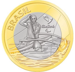 1 real, Kajak-kenu, 2015 Brazília