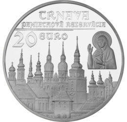 „A legszebb történelmi város”, 20 euró, ezüst, Szlovákia, 2011