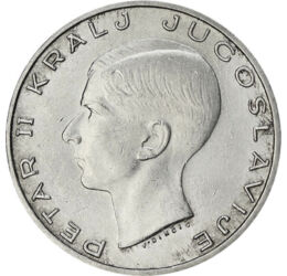  20 dinár, II.Péter 1938, Ag,Jugoszl, Jugoszlávia