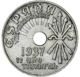  25 centimos, Gernica, 1937, Spanyolország