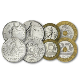 5, 10, 20 centim, 0,5, 1, 2, 5, 10, 20 frank, , 0, 0, Franciaország, 1960-2001