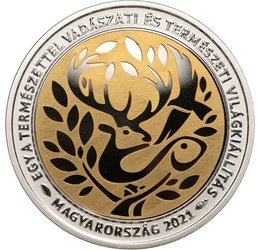 H/ 15000 Ft,Vadászati Világkiáll,Ag,2021, Magyarország
