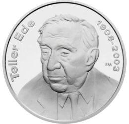  5000 Ft, Teller Ede, ezüst, vf., 2008, Magyar Köztársaság