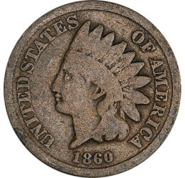 1 cent, Indián fej, , CuNi, 4,67 g, USA, 1860-1864