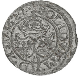 1 solidus, Névérték, Ag 400, 0,44 g, Litvánia, 1617-1627