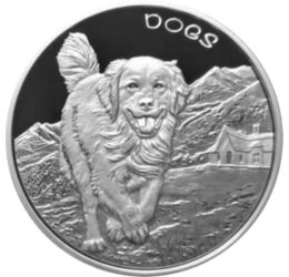 50 cent, Kutya ábrázolás, Ag 999, 31,1 g, Fidzsi-szigetek, 2022