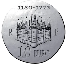  10 euró, Fülöp Ágost, ezüst, 2012, Franciaország
