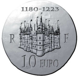  10 euró, Fülöp Ágost, ezüst, 2012, Franciaország